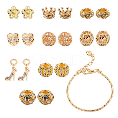 DIY European Style Bracelets Making Kit DIY-YW0005-26G-1