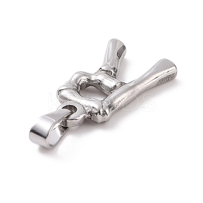 Non-Tarnish 304 Stainless Steel Pendants STAS-F235-01P-1