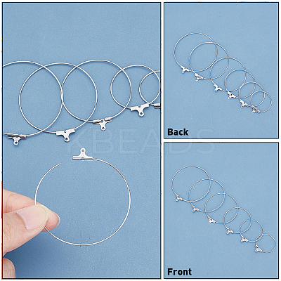 304 Stainless Steel Hoop Earrings STAS-UN0017-83P-1