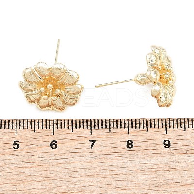 Brass Stud Earrings for Women KK-CBA866A-09G-1