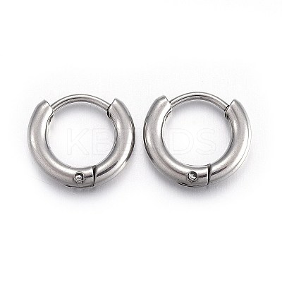 Tarnish Resistant 202 Stainless Steel Huggie Hoop Earrings LS-X-EJEW-L205-02F-P-1