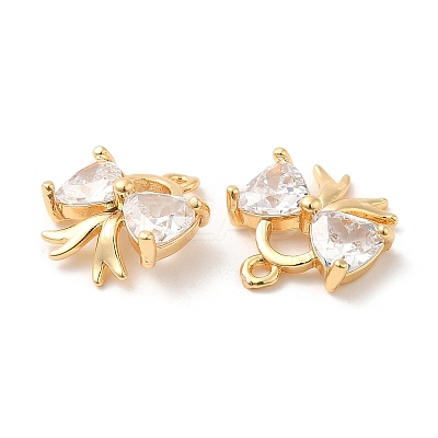 Brass with Glass Charms KK-F860-58G-1