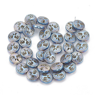 Electroplate Non-magnetic Synthetic Hematite Beads Strands G-N0322-09-1
