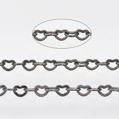 Soldered Brass Heart Chains CHC-T008-03B-1