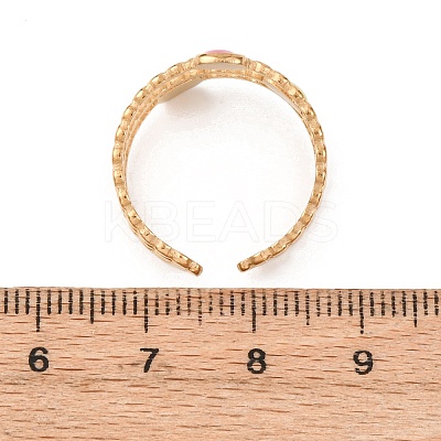 304 Stainless Steel Cuff Rings for Women LS-RJEW-D334-02D-G-1