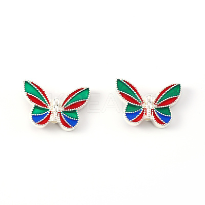 Alloy Enamel Beads ENAM-S122-034B-RS-1