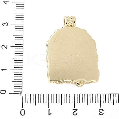 Brass Enamel Pendants KK-F886-01G-06-1