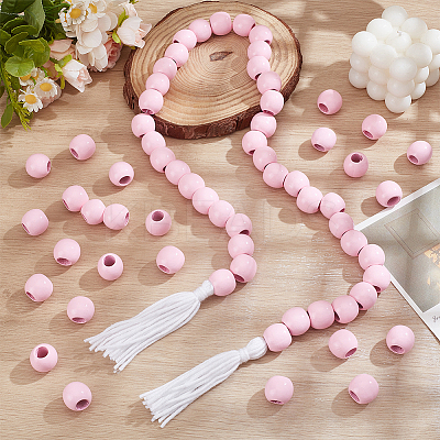 250Pcs Wood European Rondelle Beads WOOD-PH0003-47B-1