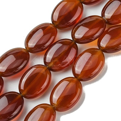 Natural Carnelian(Dyed & Heated) Beads Strands G-K365-B01-01-1