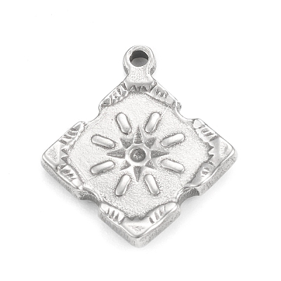 Tarnish Resistant 304 Stainless Steel Pendant Rhinestone Settings STAS-F287-52P-1
