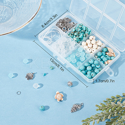 DIY Ocean Theme Bracelet Making Kit DIY-SC0020-87-1