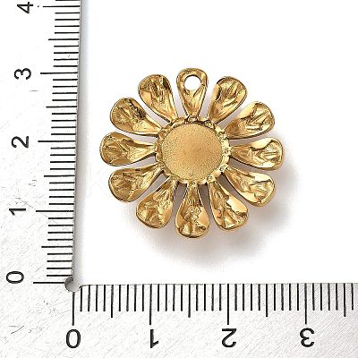 Natural Tiger Eye Flower Pendants STAS-R009-05G-05-1