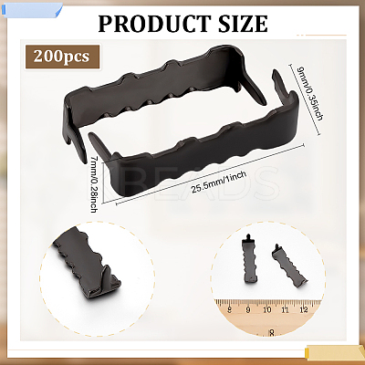 200Pcs Iron Picture Hook Hangers FIND-BC0014-44B-1