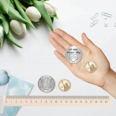 1Pc 201 Stainless Steel Commemorative Coins AJEW-CN0001-99D-1