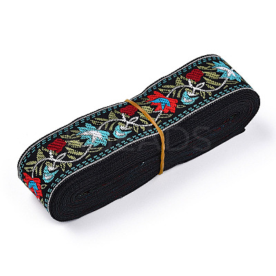 5M Ethnic Style Polycotton Embroidery Ribbon PW-WG33130-15-1