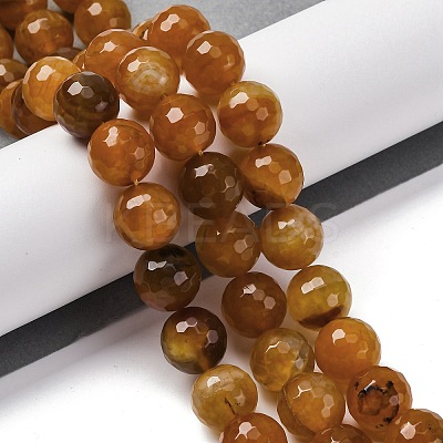 Natural Dragon Veins Agate(Dyed & Heated) Beads Strands G-K390-A03-01-1