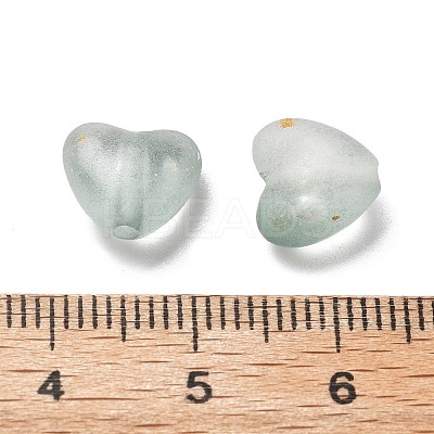 Frosted Transparent Acrylic Beads OACR-F013-08-1