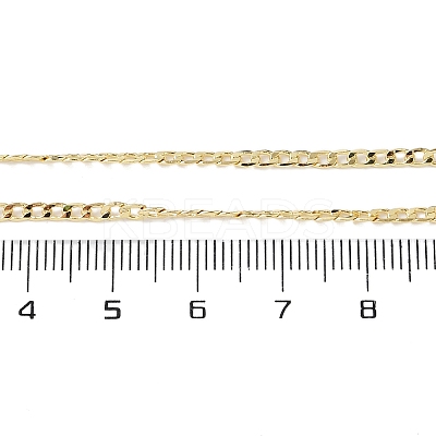 Brass Curb Chains Necklaces for Women NJEW-D302-39G-1