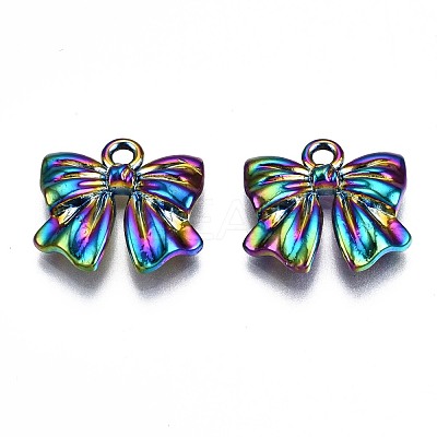 Rainbow Color Alloy Pendants & Link Connectors PALLOY-S180-146-NR-1