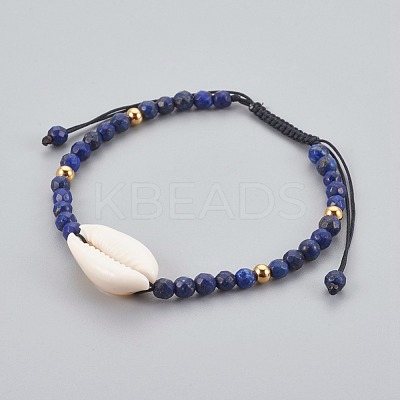 Natural Lapis Lazuli(Dyed) Braided Bead Bracelets BJEW-JB04079-02-1