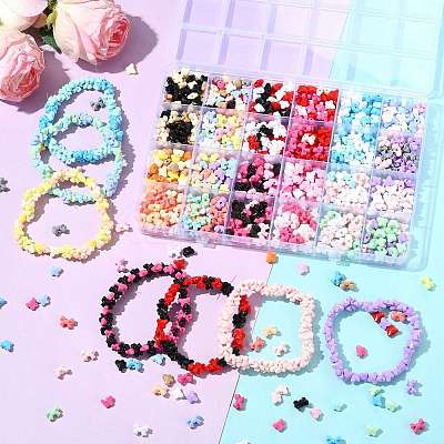 131.1G 23 Styles Opaque Acrylic Beads SACR-FS0001-45-1