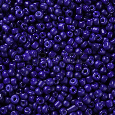 Baking Paint Glass Seed Beads SEED-S002-K6-1
