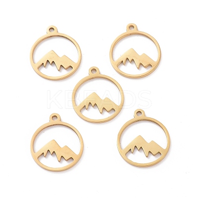 201 Stainless Steel Laser Cut Pendants X-STAS-S105-T901-2G-1