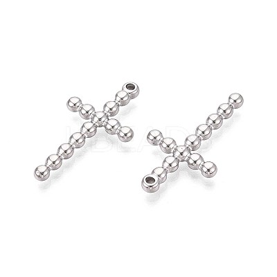 304 Stainless Steel Religion Cross Pendants STAS-T067-34P-1