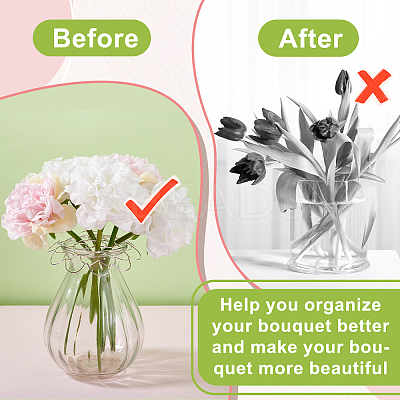 4Pcs 2 Colors Stainless Steel Flower Arrangement Insert Lids FIND-GA0003-95-1