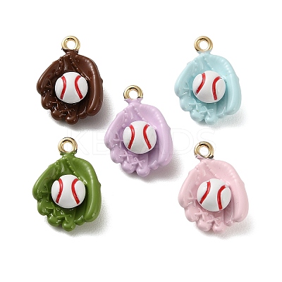 Alloy Enamel Pendants FIND-Z117-11G-1