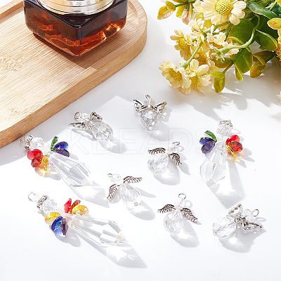 30Pcs 3 Style Electroplate Glass Pendants FIND-AR0003-80-1