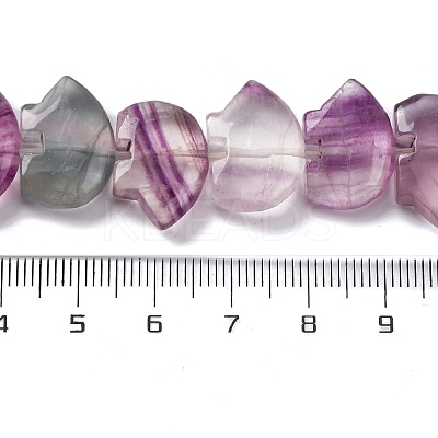 Natural Purple Fluorite Beads Strands G-F783-G04-01-1