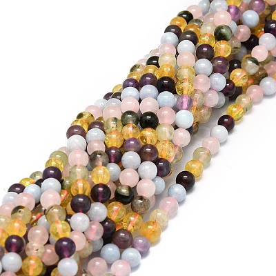 Natural Mixed Gemstone Beads Strands G-E576-06A-1