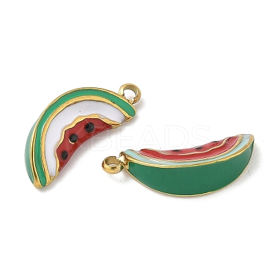 304 Stainless Steel Enamel Pendants STAS-K306-30G-1