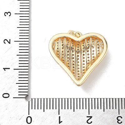 Brass Micro Pave Clear Cubic Zirconia Pendants KK-L254-07P-1