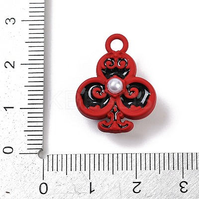 Spray Painted Alloy Pendants PALLOY-S038-08A-1