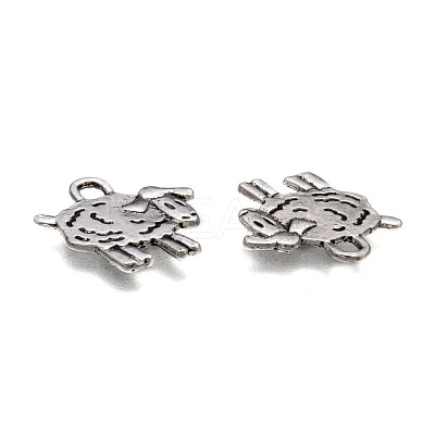 Tibetan Style Zinc Alloy Sheep Pendants PALLOY-F009-03-1