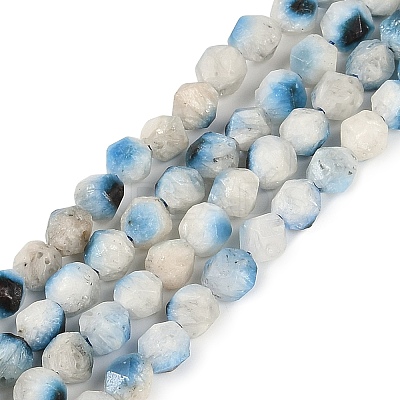 Natural Blue Ice Glacierite Stone Beads Strands G-B092-A01-01-1