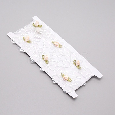 Lace Trim Colorful Bowknot Pattern DIY Embroidered Trim Ribbons DIY-WH0182-14-1