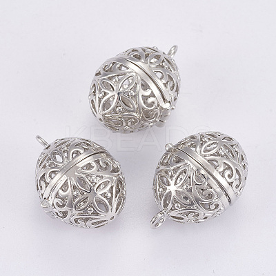Brass Cage Pendants KK-P115-20P-A-1
