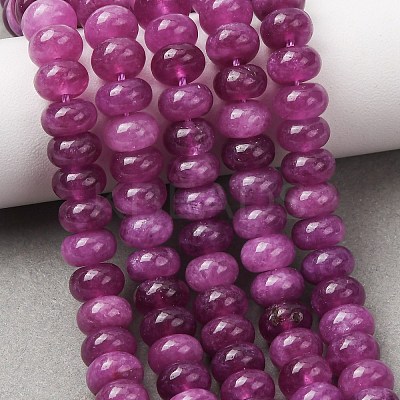 Natural White Jade Beads Strands X-G-E507-01-06-1