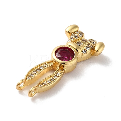 Rack Plating Brass Micro Pave Cubic Zirconia Pendants KK-A160-21B-G-1