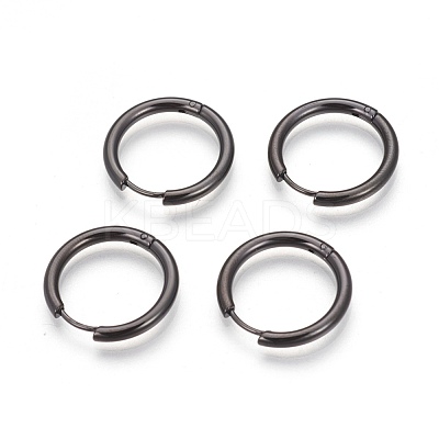 304 Stainless Steel Hoop Earrings EJEW-P177-B-16-1