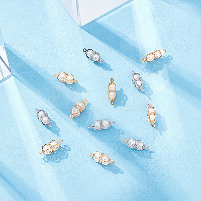 20Pcs 2 Colors Brass Connector Charms KK-GA0001-33-1