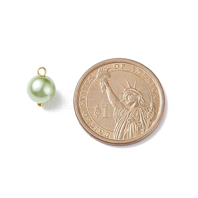 Glass Pearl Pendants PALLOY-JF01880-03-1