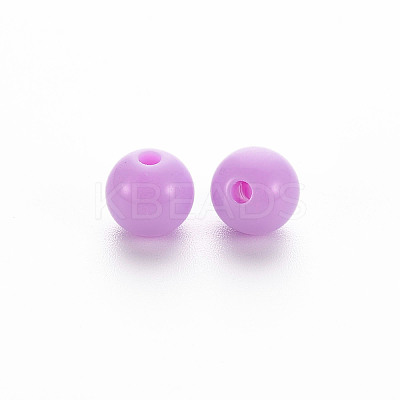 Opaque Acrylic Beads X-MACR-S370-C8mm-A03-1