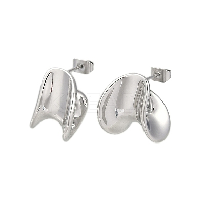 304 Stainless Steel Stud Earrings for Women EJEW-K281-29P-1