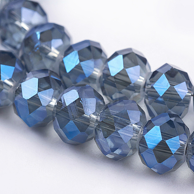 Electroplate Glass Beads Strands EGLA-D020-8x5mm-59-1