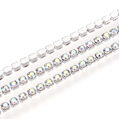 Iron Rhinestone Cup Chains CH-T006-02A-05-1