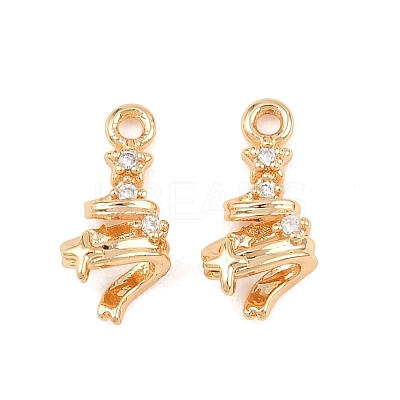 Christmas Brass Micro Pave Cubic Zirconia Pendants KK-L261-15A-G01-1